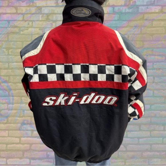 Vintage 90s Skidoo Team Racing SnoGear Heavy Jacket | Outdoor | Sportswear | - Picture 3 of 4